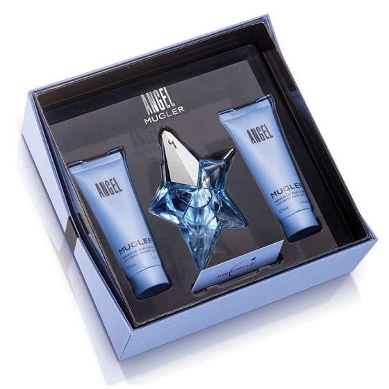 Thierry Mugler Angel parfumovaná voda 25 ml + sprchové a telové mlieko 50 ml, darčeková súprava