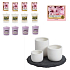 Yankee Candle Votívny sviečka 49 g 12 kusov + čajová sviečka 1 balenie + Harmony set svietnikov, darčeková sada