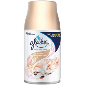 Glade Romantic Vanilla Blossom automatický osviežovač vzduchu s vôňou vanilky, náhradnú náplň sprej 269 ml