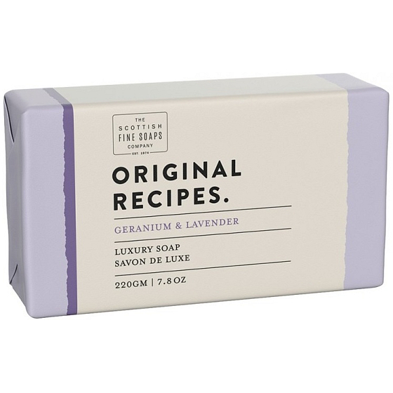 Scottish Fine Soaps Muškát a levanduľa trikrát jemne mleté toaletné mydlo 220 g