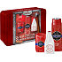 Old Spice Captain 2v1 sprchový gél a šampón 250 ml + voda po holení 100 ml + dezodorant stick 50 ml + plechová krabička, kozmetická sada pre mužov