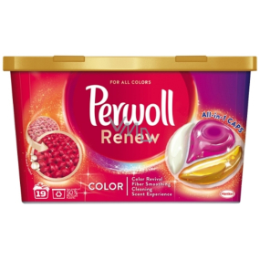 Perwoll Renew & Care Caps kapsuly na pranie farebnej bielizne 19 dávok 275,5 g