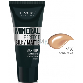 Revers Mineral Perfect Silky Matte Hydratačný a zmatňujúci make-up 30 Sand Beige 30 ml
