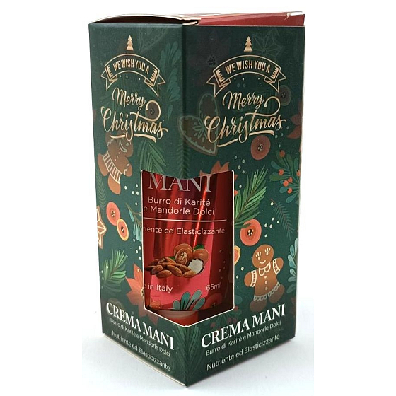 Lady Venezia Merry Christmas Burro di Karite e Mandorle Dolci - Bambucké maslo a mandľový krém na ruky 65 ml