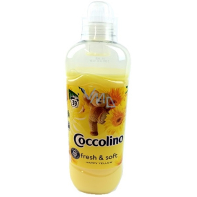 Coccolino Fresh & Soft Happy Yellow koncentrovaný zmäkčovač tkanín 39 dávok 975 ml