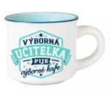 Hrnček Albi Espresso - Výborný učiteľ pije výbornú kávu 45 ml