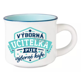 Hrnček Albi Espresso - Výborný učiteľ pije výbornú kávu 45 ml