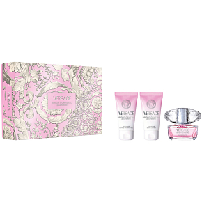 Versace Bright Crystal toaletná voda 50 ml + telové mlieko 50 ml + sprchový gél 50 ml, darčeková sada pre ženy
