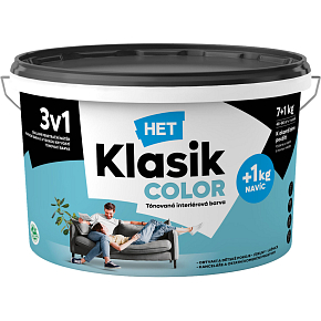 Het Klasik Color malířská farba, 0477 modrý karibik, 7+1 kg