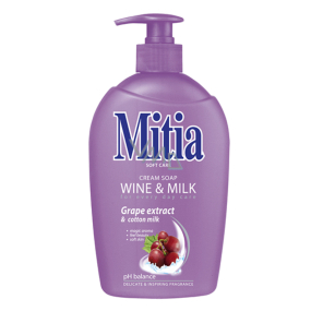 Mitia Wine & Milk tekuté mydlo dávkovač 500 ml