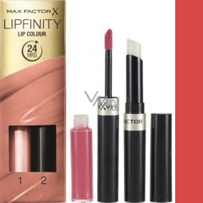 Max Factor Nailfinity Lip Colour rúž a lesk 142 Evermore Radiant 2,3 ml a 1,9 g