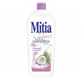 Mitia Coconut in Palm milk krémové tekuté mydlo náhradná náplň 1 l