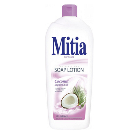 Mitia Coconut in Palm milk krémové tekuté mydlo náhradná náplň 1 l