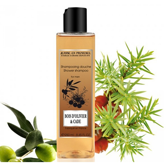 Jeanne en Provence Men Bois D Olivier & Cade 2v1 šampón a sprchový gél 250 ml