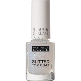 Gabriella salva Glitter Top Coat krycí lak na nechty 17 Transparent 11 ml