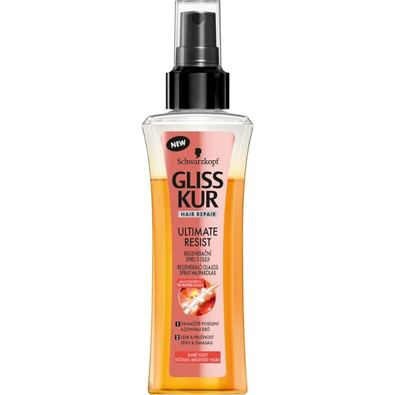 Gliss Kur Ultimate Resist dvojfázový regeneračný sprej v oleji 100 ml