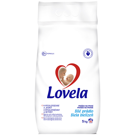 Lovela Biele prádlo Hypoalergénne prací prášok 40 dávok 5 kg