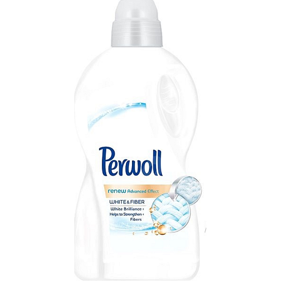 Perwoll White & FIBE prací gél na biele prádlo, zmiešané a syntetické textílie 30 dávok 1,8 l