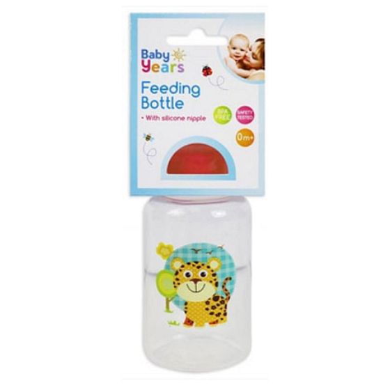 First Steps Safari 0+ dojčenská fľaša Gepard oranžová 150 ml