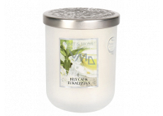 Heart & Home Biely čaj a eukalyptus Sójová vonná sviečka strednej horí až 30 hodín 110 g