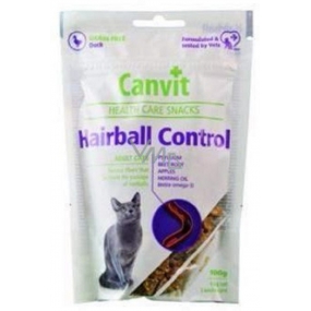 Canvit Hairball Control Kuracie maškrtu mäkký doplnkové krmivo pre mačky 100 g