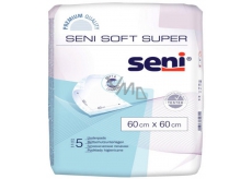 Seni Soft Super hygienické absorpčné podložky 4 kvapky, 60 x 60 cm 5 kusov