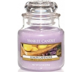 Yankee Candle Lemon Lavender - Citrón a levanduľa vonná sviečka Classic malá sklo 104 g