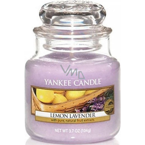 Yankee Candle Lemon Lavender - Citrón a levanduľa vonná sviečka Classic malá sklo 104 g