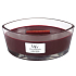 WoodWick Black Cherry - Čierna čerešňa vonná sviečka s dreveným širokým knôtom a viečkom sklo loď 453 g