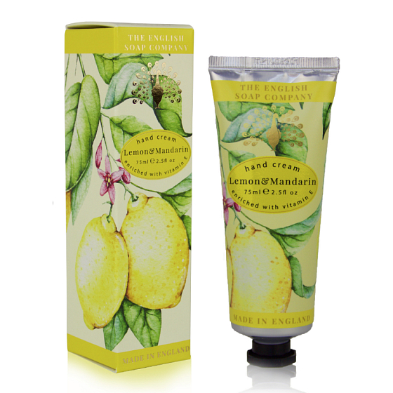 English Soap Citron & Mandarínka luxusný krém na ruky s vitamínom E a včelím voskom 75 ml