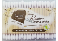 Lybar Original Natural Bamboo bambusové vatové tyčinky krabička 200 kusov