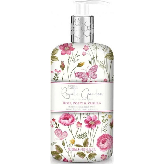 Baylis & Harding Ruže, Mak a Vanilka tekuté mydlo na ruky 500 ml