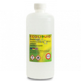 Ecoliquid Antiviral antiseptic dezinfekčný roztok, účinná dezinfekcia, náhradnú náplň 500 ml