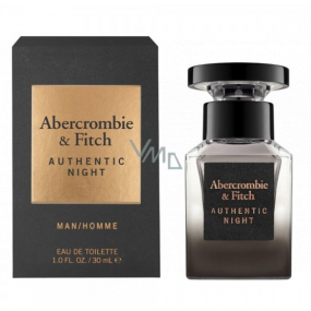 Abercrombie & Fitch Authentic Night Man toaletná voda pre mužov 30 ml