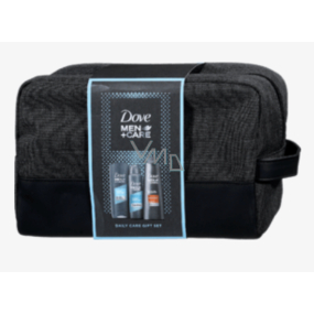 Dove Men + Care Clean Comfort sprchový gel 250 ml + antiperspirant dezodorant sprej 150 ml + šampón na vlasy 250 ml + etue, kozmetická sada
