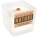 Heart & Home Nature Červené jablko s vôňou badyánu veľká sklenená sviečka, doba horenia až 40 hodín 210 g