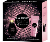 La Rive Touch of Woman parfumovaná voda 90 ml + sprchový gél 100 ml, darčeková sada pre ženy