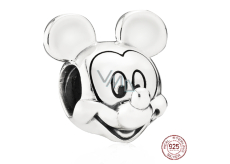 Prívesok Striebro 925 Disney Mickey Mouse portrét, korálik na náramku