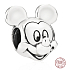 Prívesok Striebro 925 Disney Mickey Mouse portrét, korálik na náramku