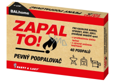 BALhome Zapal To, pevný podpalovač, 40 podpalů