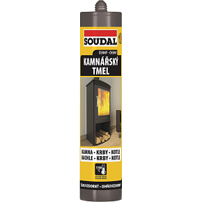 Soudal kamnářský tmel do 1500 °C, čierny, 280 ml