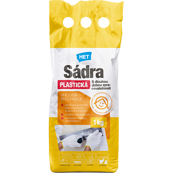 Het sadra biela plastická, 1 kg