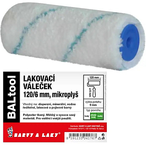 BARVY A LAKY HOSTIVAŘ mikroplyš valček na maľovanie pre držák 6 mm, 120 mm