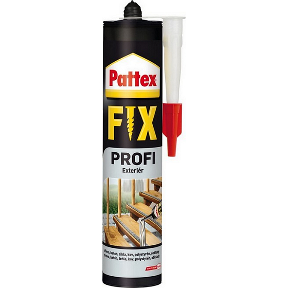 Pattex Profi Fix PL60 Exteriér lepidlo nahrádzajúce klince, skrutky a hmoždinky pre savé aj nesavé materiály 392 g
