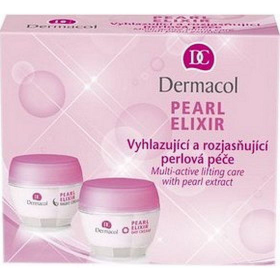 Dermacol Pearl Elixir denný krém 50 ml + nočný krém 50 ml, kozmetická sada