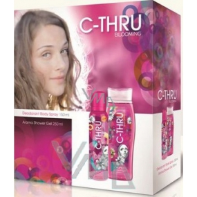 C-Thru Blooming dezodorant sprej 150 ml + sprchový gél 250 ml, pre ženy kozmetická sada