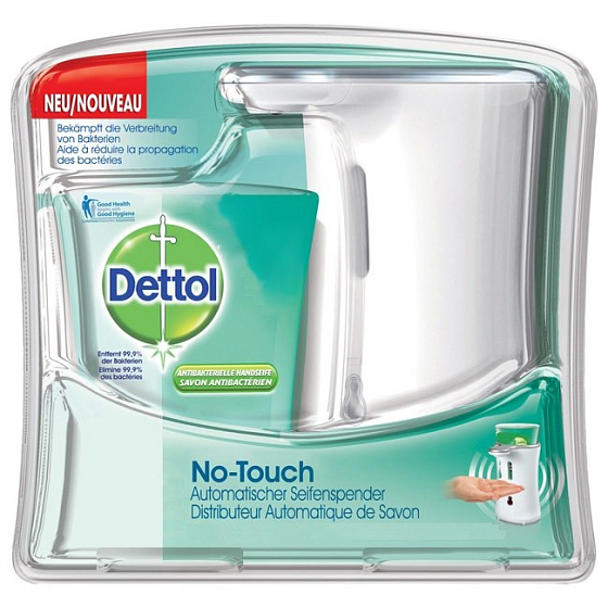 Dettol Bezdotykový dávkovač mydla a náplň s mydlom 250 ml