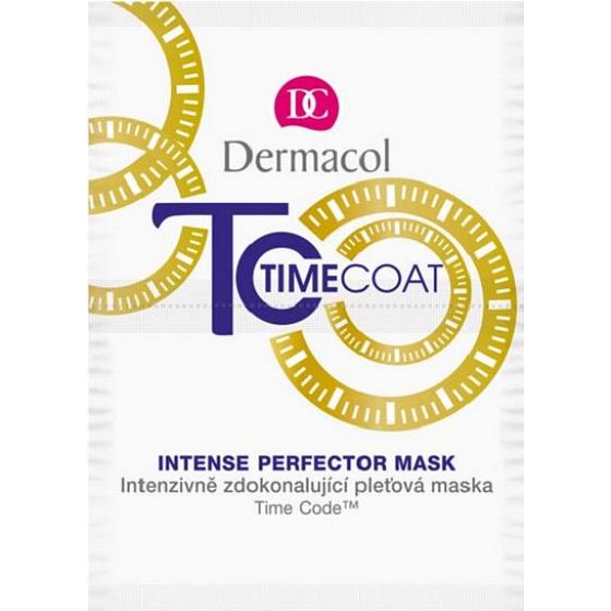Dermacol Time Coat Face Mask intenzívne zdokonaľujúce pleťová maska 2 x 8 ml