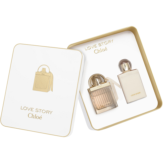 Chloé Love Story toaletná voda 50 ml + telové mlieko 100 ml, darčeková sada