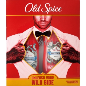 Old Spice Wolfthorn dezodorant sprej 125 ml + sprchový gél 250 ml, kozmetická sada